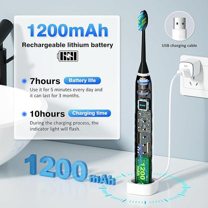 ZUAMEGU Sonic Electric Toothbrush - Image 3