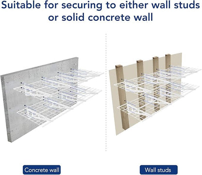 FLEXIMOUNTS 4-Pack 24-inch-by-72-inch Wall Shelf Garage Storage Rack Wall - Image 6