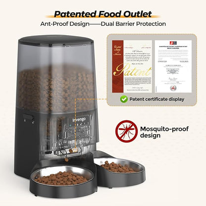 Automatic Cat Feeder with App Control, 5L Food Dispenser - Image 4