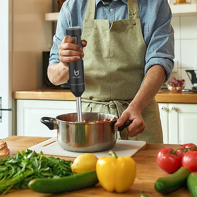 Cordless Hand Blender, UTALENT Variable Speed Immersion Blender Rechargeable - Image 6