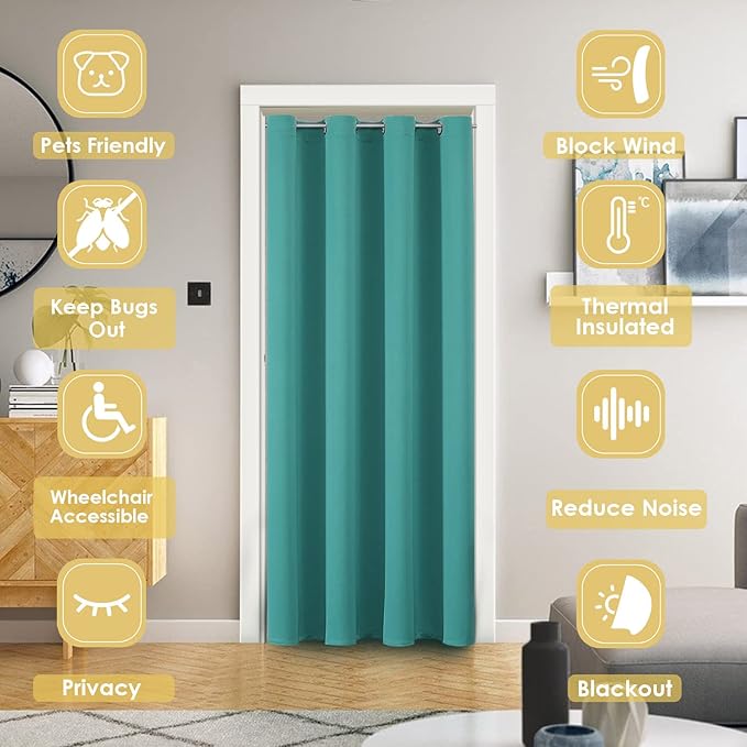 ChrisDowa Blackout Door Curtains - Image 2