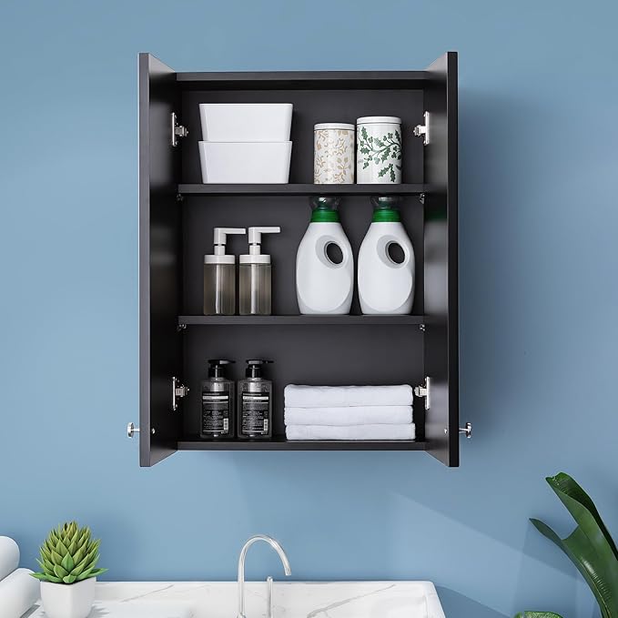Matte Black Wall Mount Medicine Cabinet - Image 9