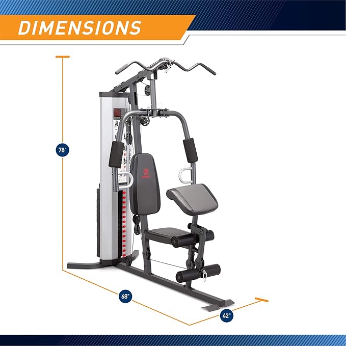 Marcy MWM-988 Multifunction Steel Home Gym 150lb Weight Stack Machine - Image 2