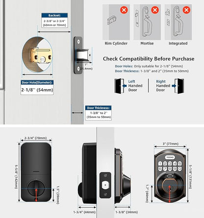 TEEHO TE002 Fingerprint Door Lock - Image 6