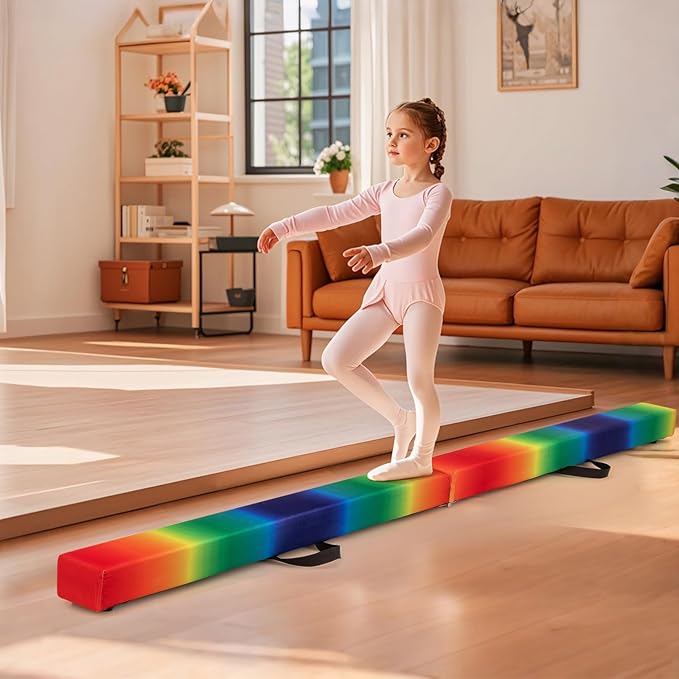 Giantex 7FT/8FT/9FT Balance Beam, Folding Gymnastics Beam w/Carry Handles - Image 6