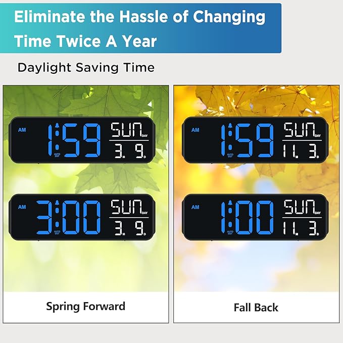 Peakeep Large Display Digital Alarm Clock - Image 6