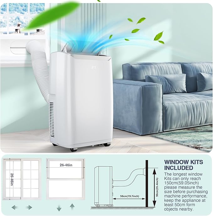Portable Air Conditioners, 12000 BTU Portable AC Unit - Image 3