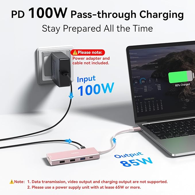 HODO USB C Docking Station Dual Monitor Adapter - Image 7