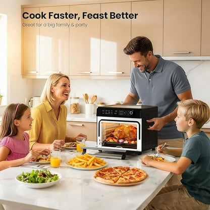 Kismile 25QT Air Fryer Toaster Oven Combo, 12-in-1 Large Countertop Convection - Image 2