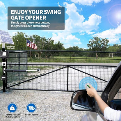 TOPENS A5131 Single Swing Gate Opener Medium Duty Automatic Gate Motor - Image 2