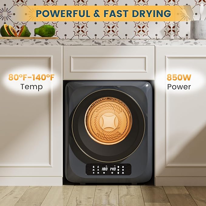 Zynkez 12Lbs Portable Clothes Dryer, 850W Compact Laundry Dryer - Image 4