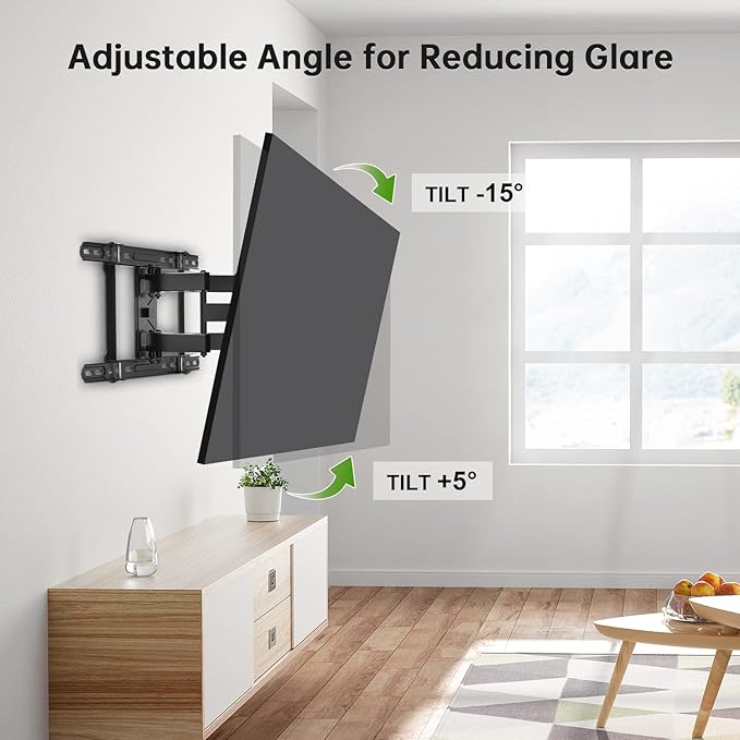 USX Mount Full Motion TV Wall Mount 42"-84" TVS, Fits 16" 18" or 24" Studs - Image 3