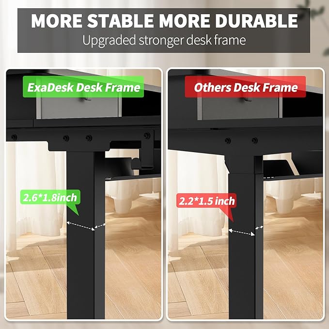 55 * 30 Inches Electric Standing Widened Desk Adjustable Height - Image 5