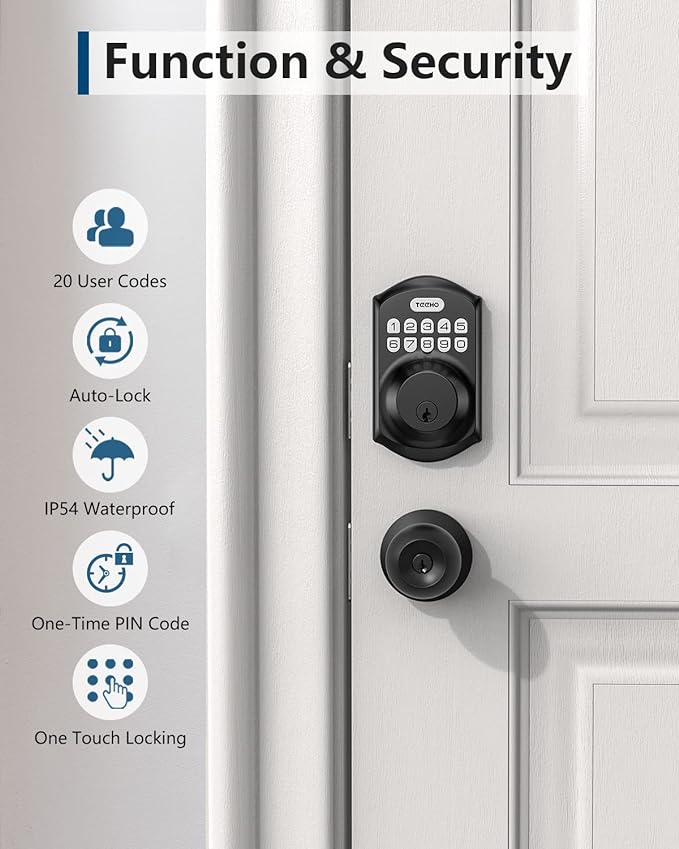 TEEHO TE001 Keyless Entry Door Lock - Image 5