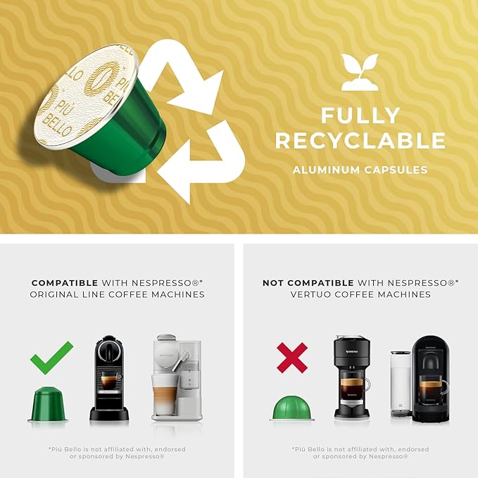 Piu Bello Blend Espresso Coffee Pods - Image 5