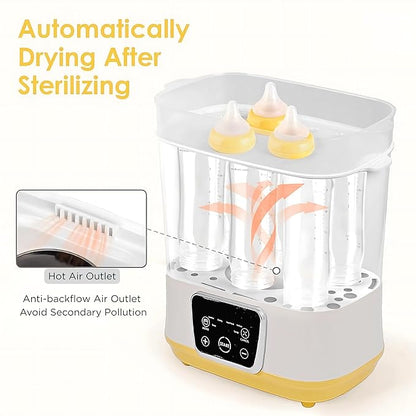 6-in-1 Electric Bottle Sterilizer and Dryer, Use as Baby Bottle Warmer - Image 6