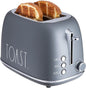 Rae Dunn Retro Rounded Bread Toaster, 2 Slice Stainless Steel Toaster by RaeDunn