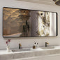 ISKM Large Black Framed Mirror for Bathroom 72" x 32" Wall Mounted Mirror Black by ISKM-IStillKeepMovin