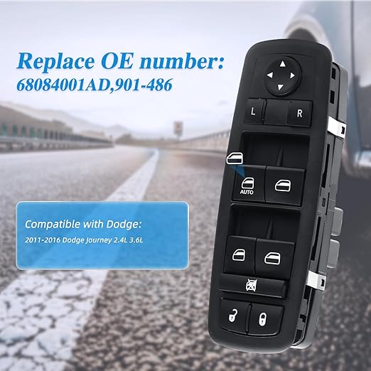 Wuangki Master Power Window Control Switch | Front Driver Side | 13+8 Pins | - Image 5