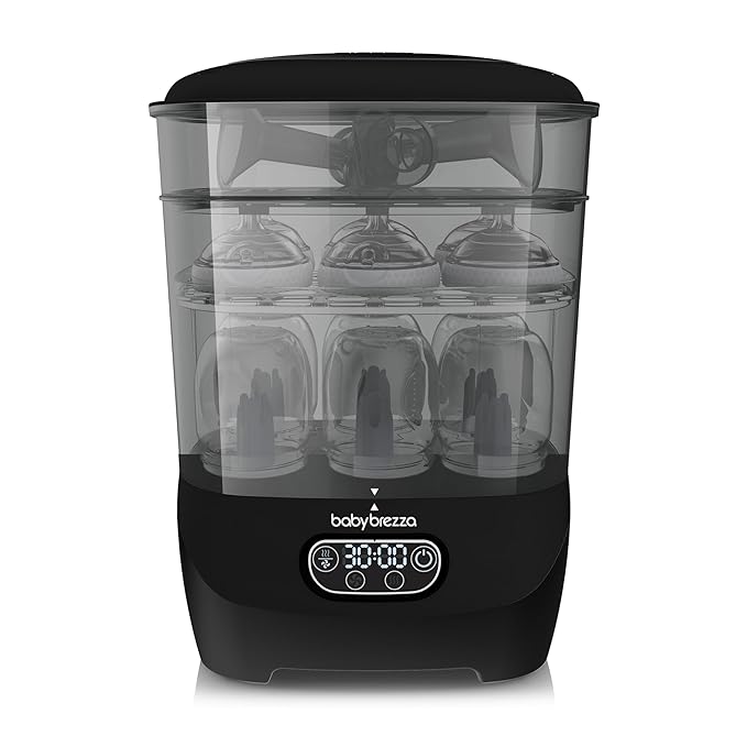 Baby Brezza Bottle Sterilizer and Dryer Advanced – 33% Faster by BabyBrezza