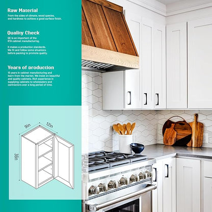 Wall Kitchen Cabinets, RTA Cabinets, Wall Mounted, RTA Upper Cabinet, Modern - Image 3