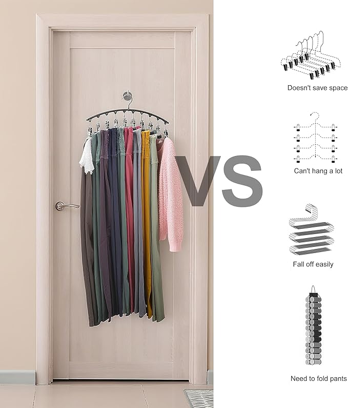 Legging Organizer for Closet, 2 Pack Metal Yoga Pants Hangers - Image 4