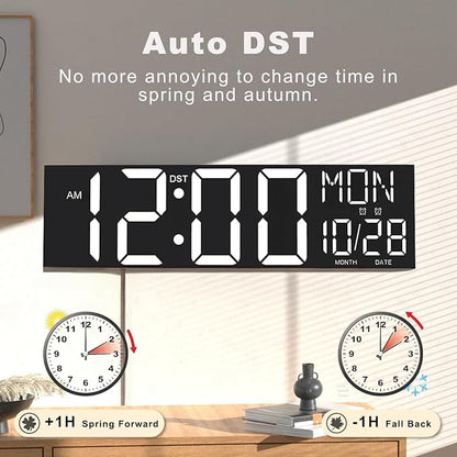 JALL 30" Large Digital Wall Mount Clock - Image 5