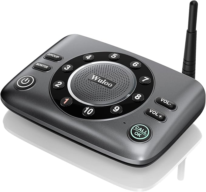 Hands-Free Intercoms Wireless for Home Business, Wuloo Upgrade Two Way Audio by Wuloo