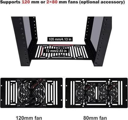 GeeekPi 8U Server Cabinet, 10 inch Server Rack - Image 5