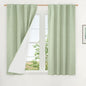 LAMIT Natural 100% Blackout Linen Curtains, 54 Inches Linen Textured Thermal by LAMIT