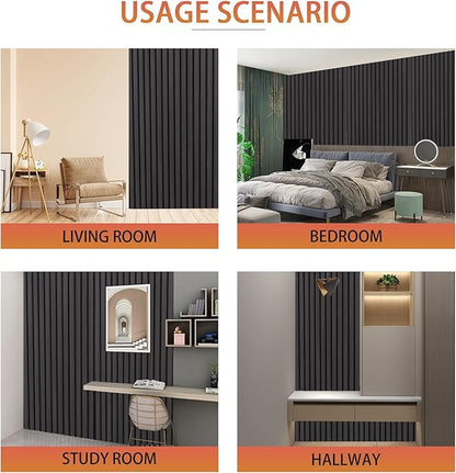 QDYMXUN Wood Slat Acoustic Wall Panels, Living Room - Image 7