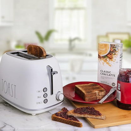 Rae Dunn Retro Rounded Bread Toaster, 2 Slice Stainless Steel Toaster - Image 5