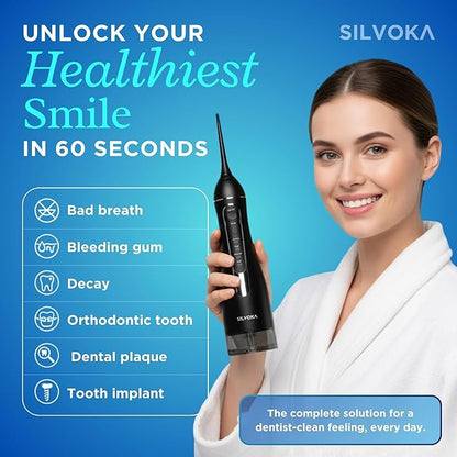 Water Flosser for Teeth, Cordless Oral Irrigator, Portable Dental Flosser - Image 3