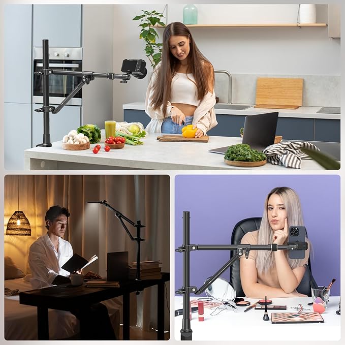 SMALLRIG Triangle Camera Desk Mount, Max. Load 3kg/ 6.6lbs, Overhead Mount - Image 8