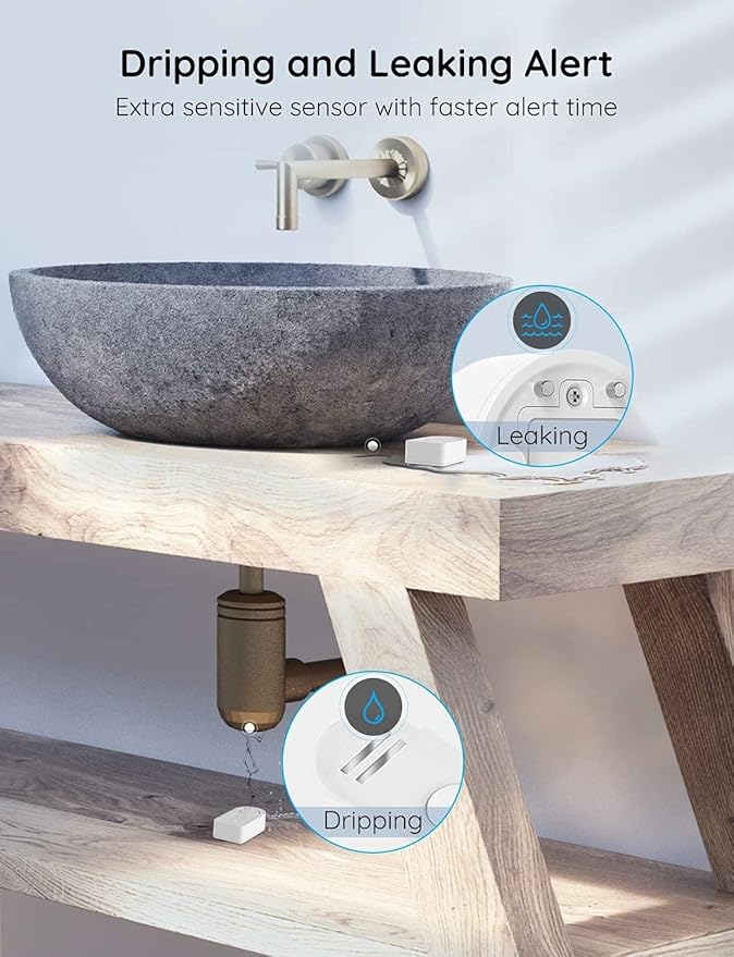 Govee WiFi Water Sensor 1 Pack, Smart Water Leak Detector, 100dB Adjustable - Image 8