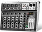 6 Channel Audio Interface Sound Board Mixing Console 16-Bit DSP DJ Mixer Audio by RiworalAudio