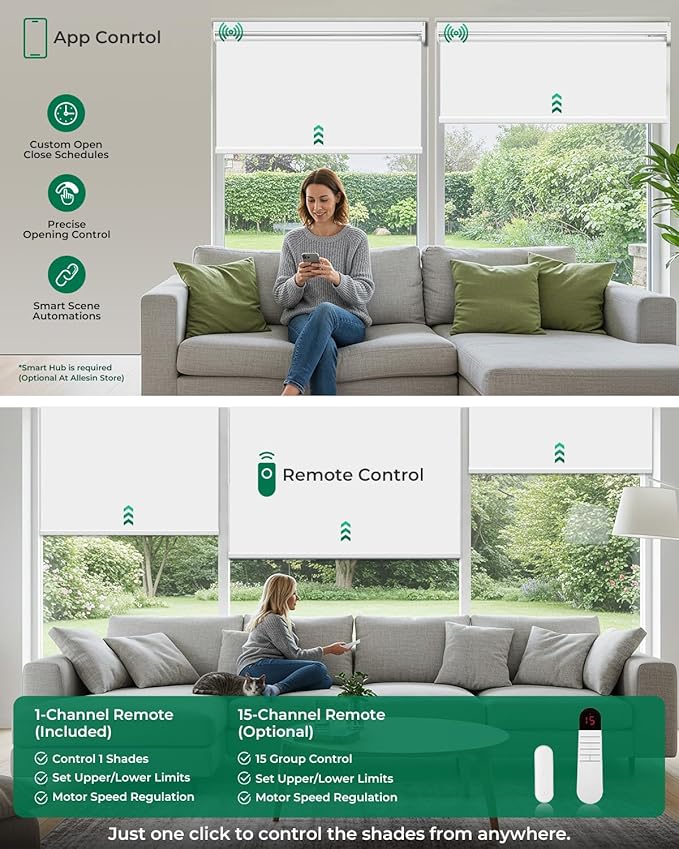 Allesin Motorized Roller Blinds - Image 4