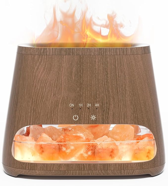 SALKING 2-in-1 Himalayan Salt Lamp Diffuser, Cool Mist Humidifier, Aromatherapy by SALKING