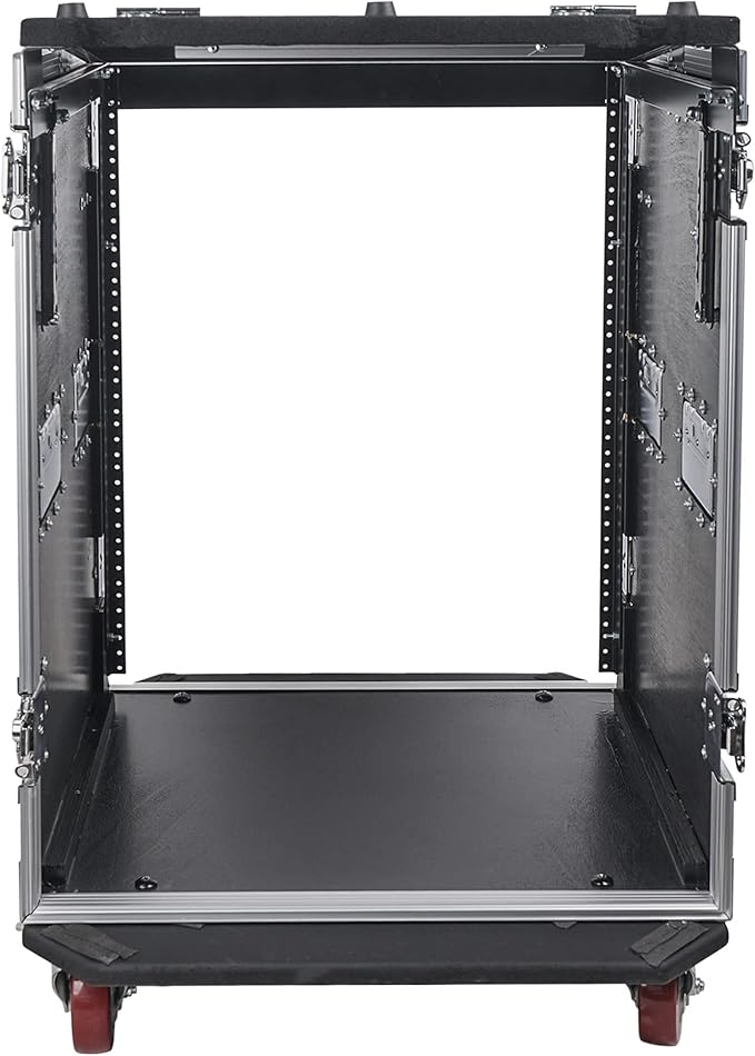Sound Town Heavy-Duty 1/2" Plywood 14U PA DJ Rack/Road ATA Case - Image 5