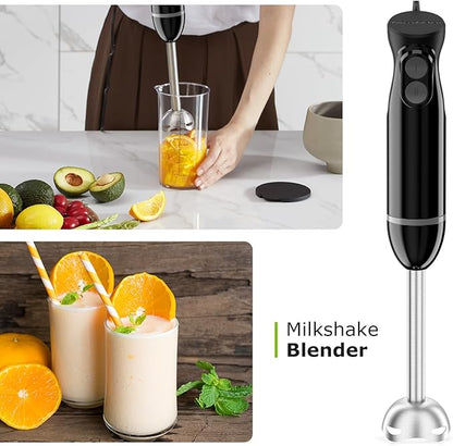 Bonsenkitchen Immersion Blender Handheld, 2 Mixing Speed Hand Blender Electric - Image 3
