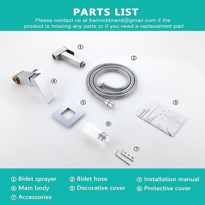 BARROCK Warm Water Bidet Sprayer Faucet - Image 9
