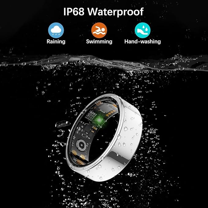 Smart Health Ring for Women Men, Fitness Tracker Ring - Image 6