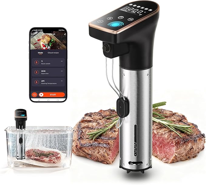 1300W Sous Vide Precision Cooker Machines, IPX7 Full Waterproof Immersion by Unknown