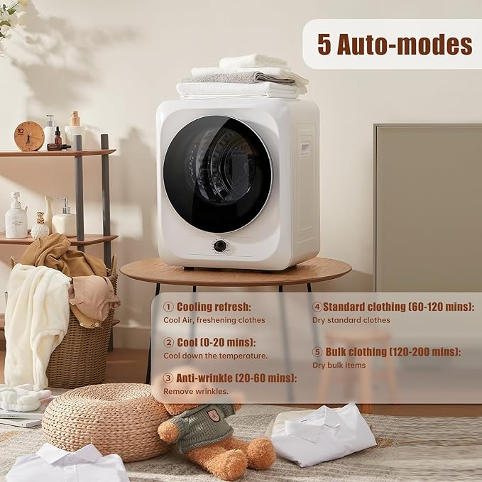 Auertech Portable Washer and Dryer Combo Set, 18 lbs Fully Automatic Washing - Image 5