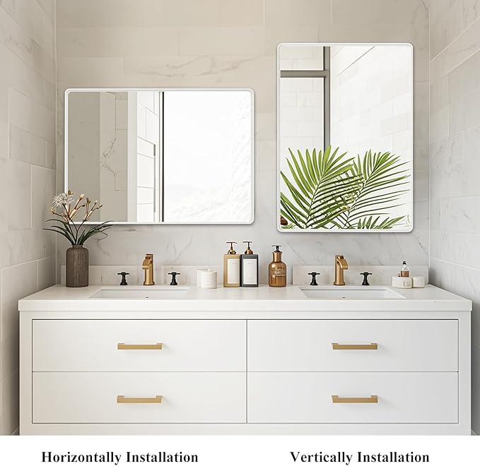 Fabuday Bathroom Mirror for Wall 30x22 Inch - Image 5