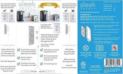 Sleek Socket Original & Patented Ultra-Thin Outlet Concealer - Image 4