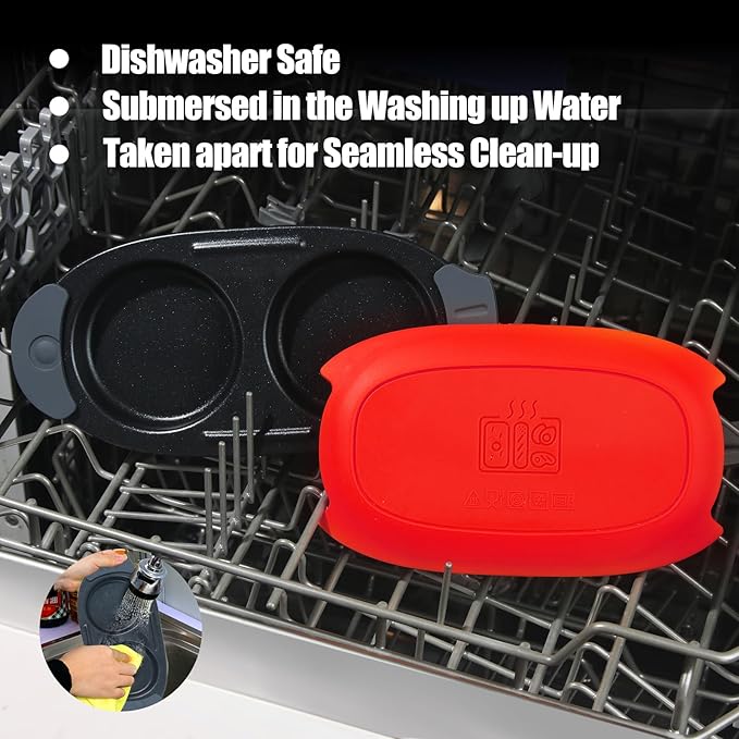 Quick-Heat Microwave Egg Cooker|Poacher|fryer, Dishwasher-Safe, Save Time - Image 5