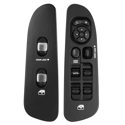 BASIKER Master Power Window Switch and Bezel Driver Side and Window Bezel by BASIKER