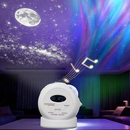Aurora Starlight Sky Projector Night Light Features Bluetooth Music Playback & by Unknown