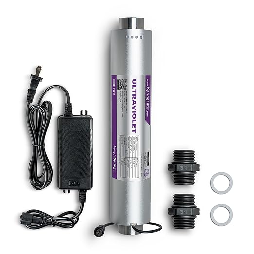 iSpring UVF50 LED UV Water Filter System, Whole House Ultraviolet Water by iSpring